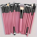 Set de 20 Brochas de Maquillaje Profesionales + Esponja de Regalo
