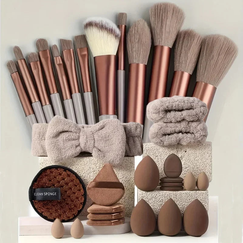 Set de Brochas Profesionales con Accesorios - Piel Mixta