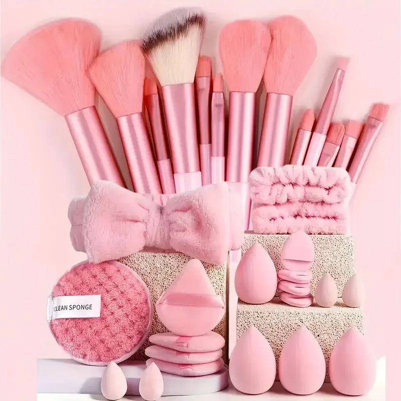 Set de Brochas Profesionales con Accesorios - Piel Mixta